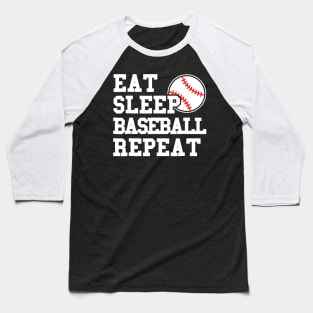 Eat Sleep Baseball Repeat Funny Baseball Player Baseball T-Shirt